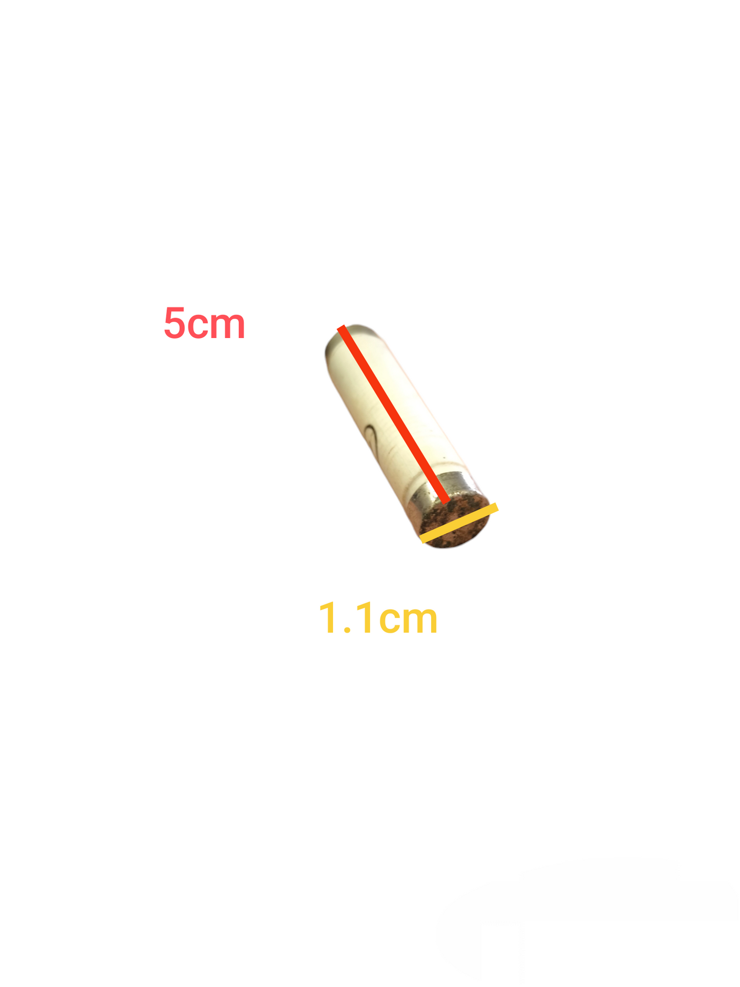 Ceramic Fuse E16 500V electrical component with 5cm length and 1.1cm diameter for circuit protection