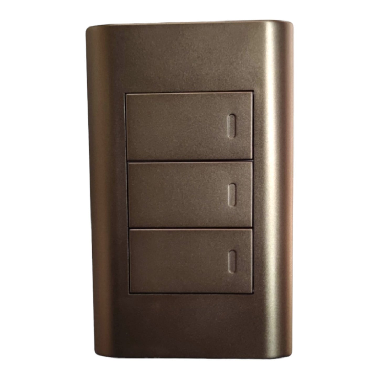 Royu 3 Gang 3 Way Switch 15A 220V with Plate Cover Dark Wood PLANO Series MD506/DW