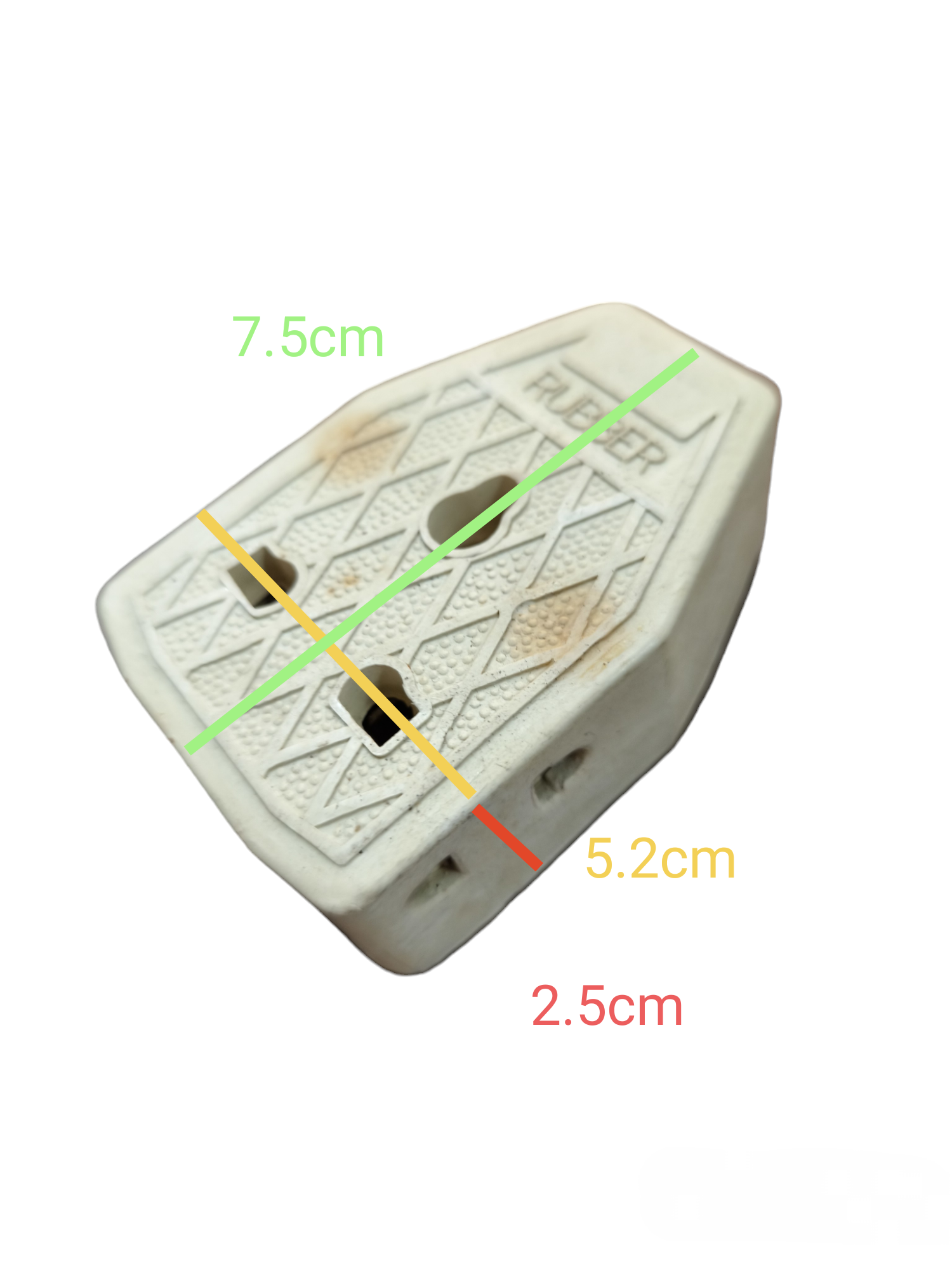 China Rubber Outlet 220V Single white plastic electrical plug adapter with measurements