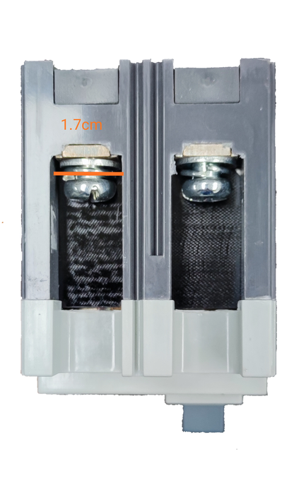 Chint 100A Industrial Circuit Breaker 2 Pole with black and gray housing for electrical protection