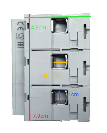 Chint 125A 3Pole Miniature Circuit Breaker 220V white electrical component with three switch mechanisms