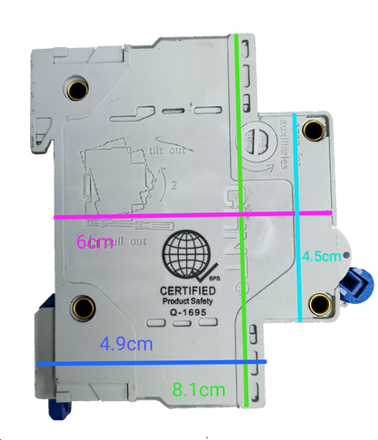 Chint 125A 3Pole Miniature Circuit Breaker 220V electrical component with certified product safety label