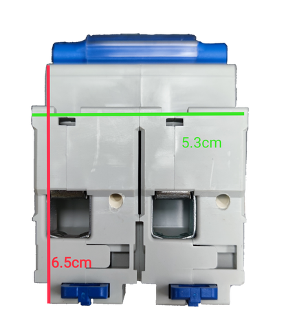 CHINT 125A MCB DIN rail miniature circuit breaker with blue toggle switch and compact design