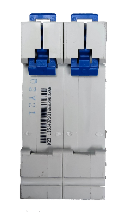 CHINT 2 pole MCB 2A 220V electrical circuit breaker with blue toggle switches