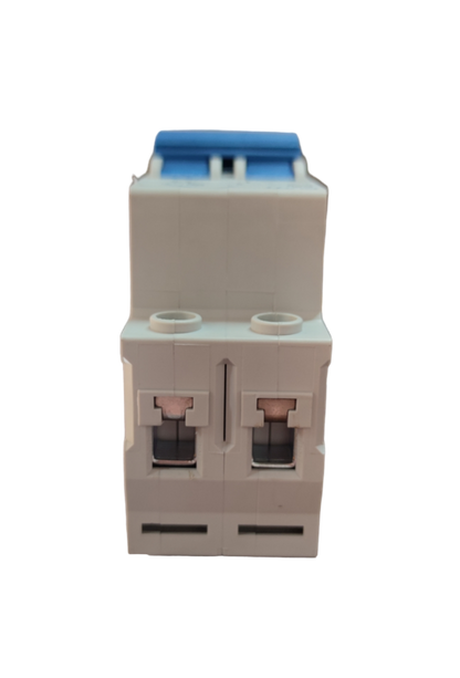 Chint 20A 2 pole 220V circuit breaker electrical component with blue toggle switch