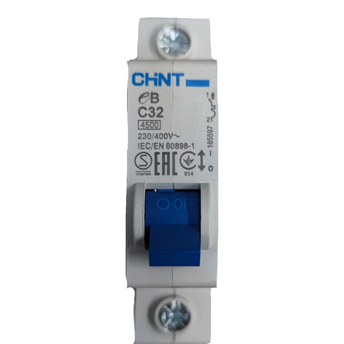 CHINT 32A Miniature Circuit Breaker 1 Pole 4.5 KAIC MCB EB1PC324.5KA