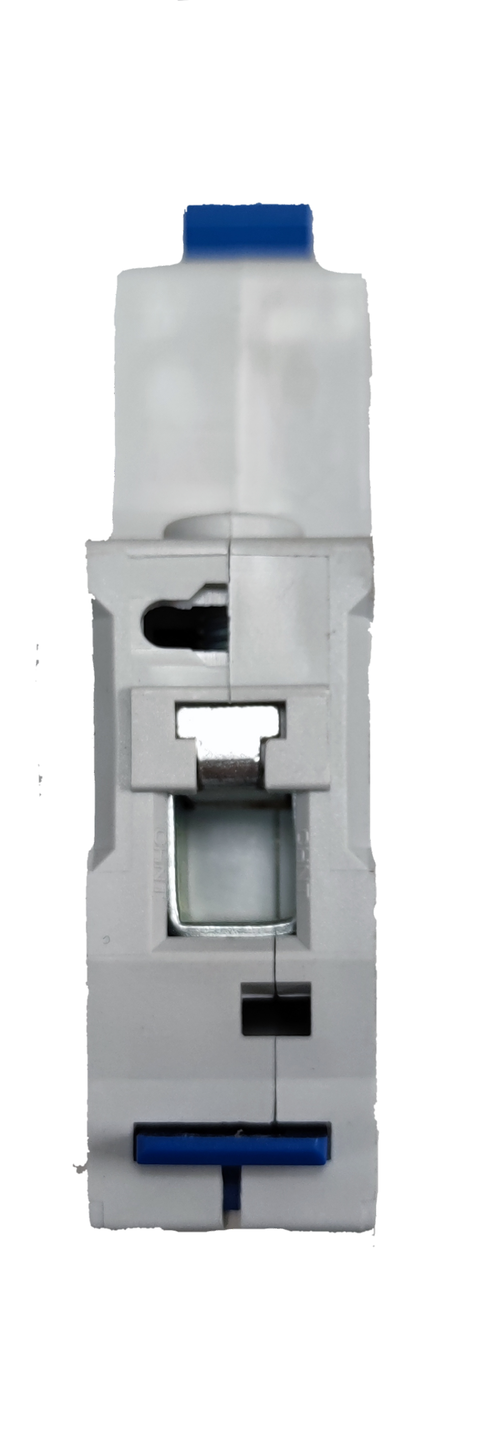 CHINT 6A miniature circuit breaker electrical component with white body and blue switches