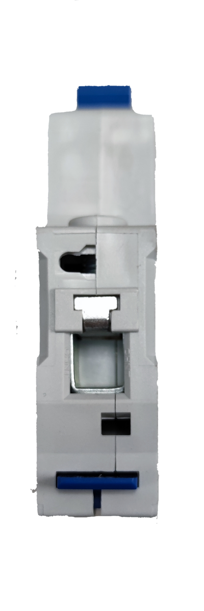 CHINT 6A miniature circuit breaker electrical component with white body and blue switches