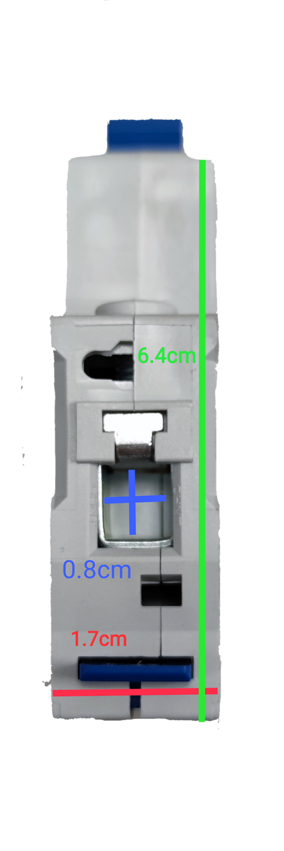 CHINT 6A miniature circuit breaker electrical component with white casing and blue switch