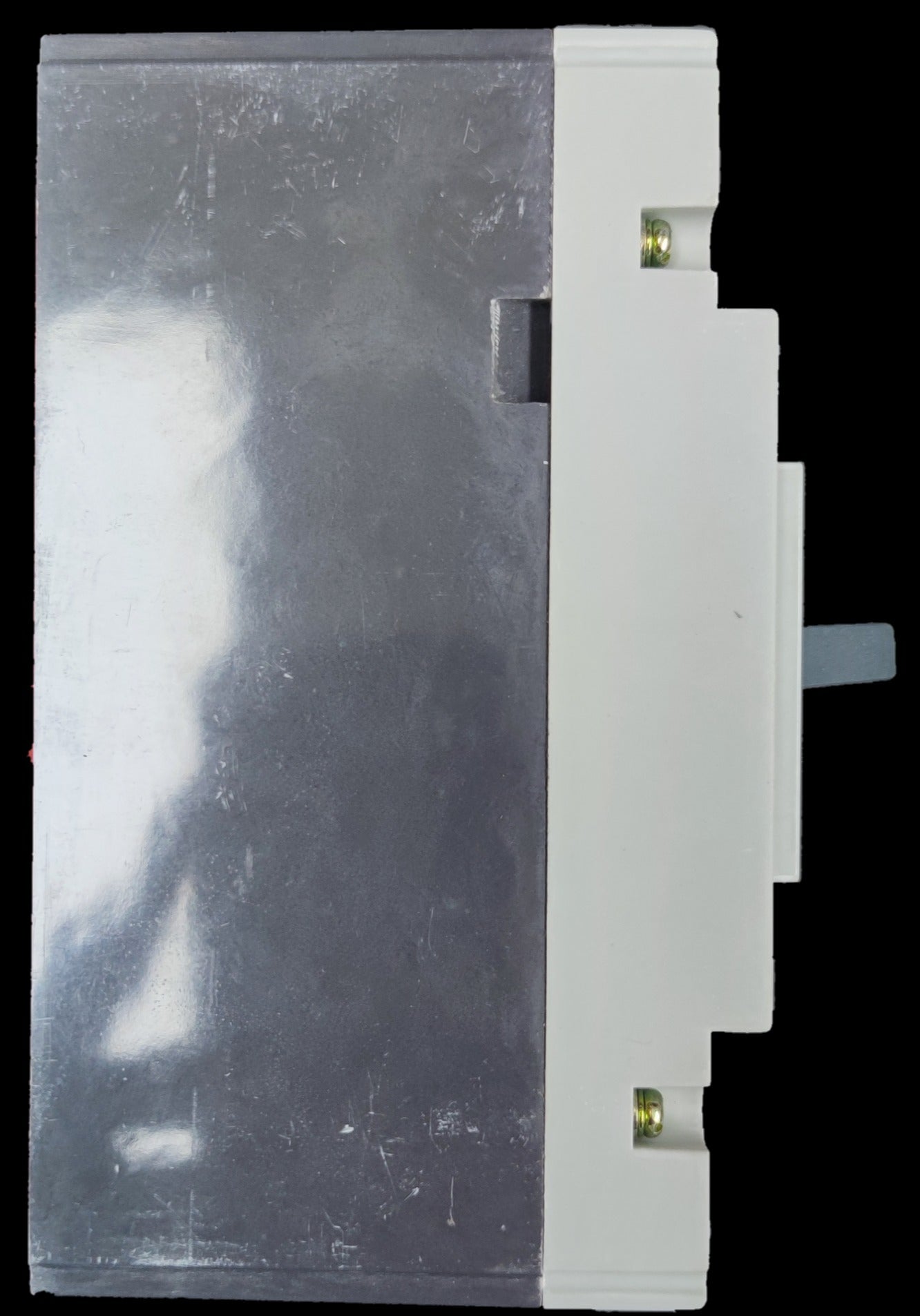 Chint 80A industrial circuit breaker with white casing and metal protective cover