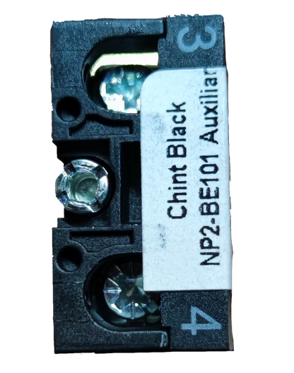 Chint auxiliary contact block 220v NP2BE101 black power point switch plug component