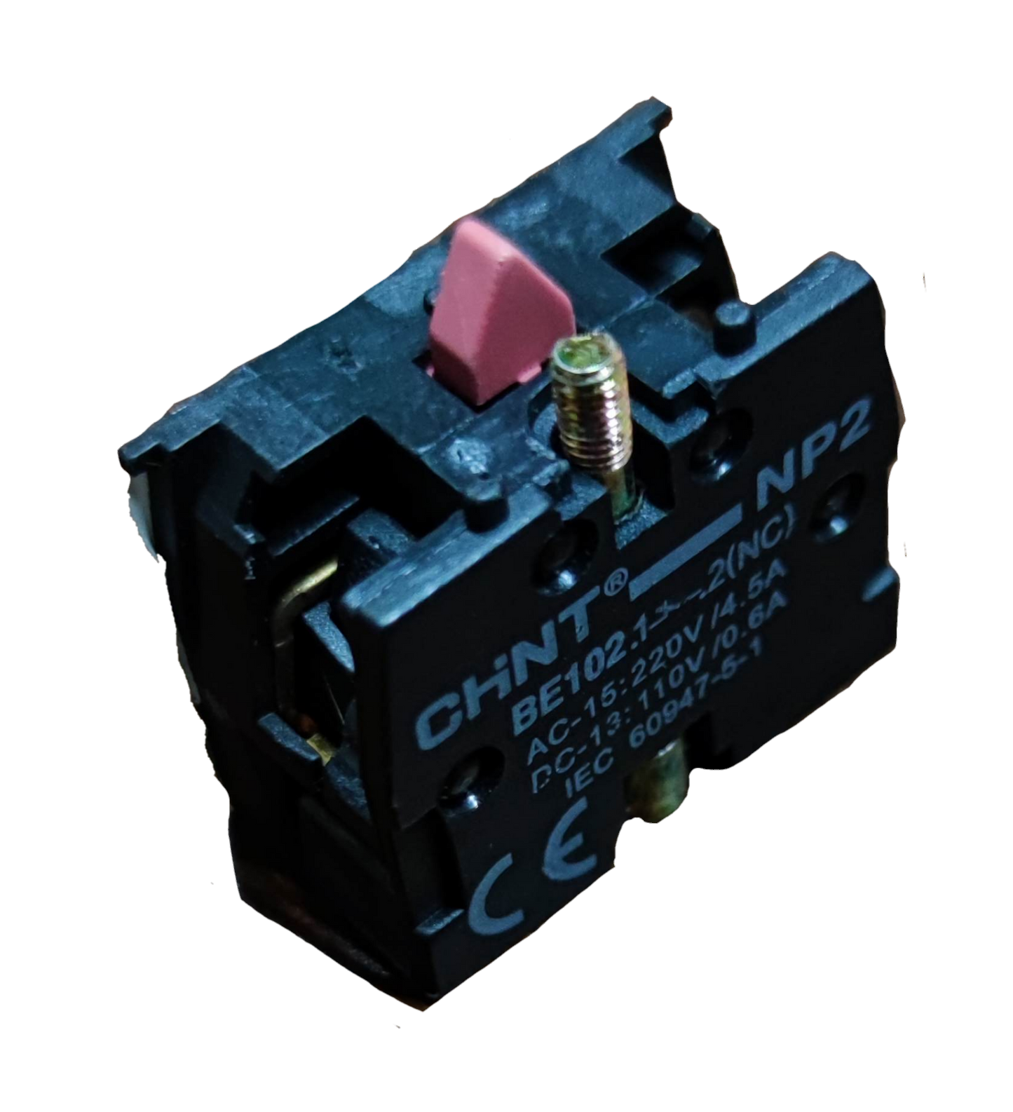 Chint auxiliary contact block NC black power switch component with specifications label