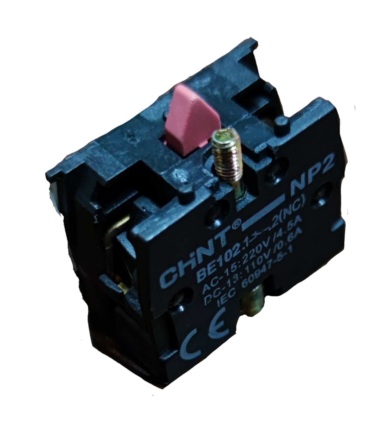 Chint auxiliary contact block NC black power switch component with specifications label