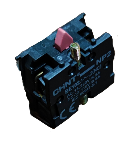 Chint auxiliary contact block NC black power switch component with specifications label