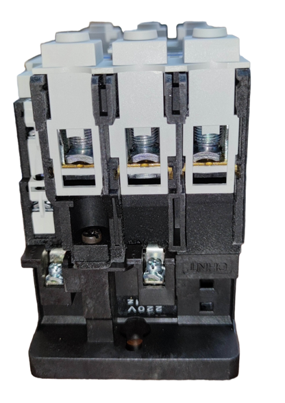 Chint Magnetic Contactor 110A 220V 1 NC-1NO in black and white for power points switches and plugs