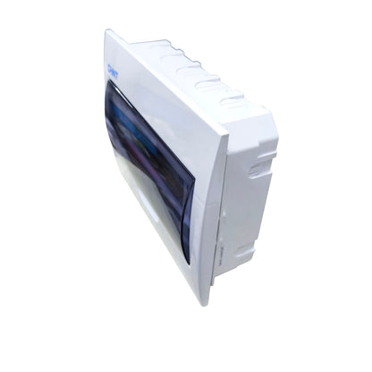 Chint white distribution enclosure with tinted door housing Miniature Circuit Breaker DB-12F for home electrical panels