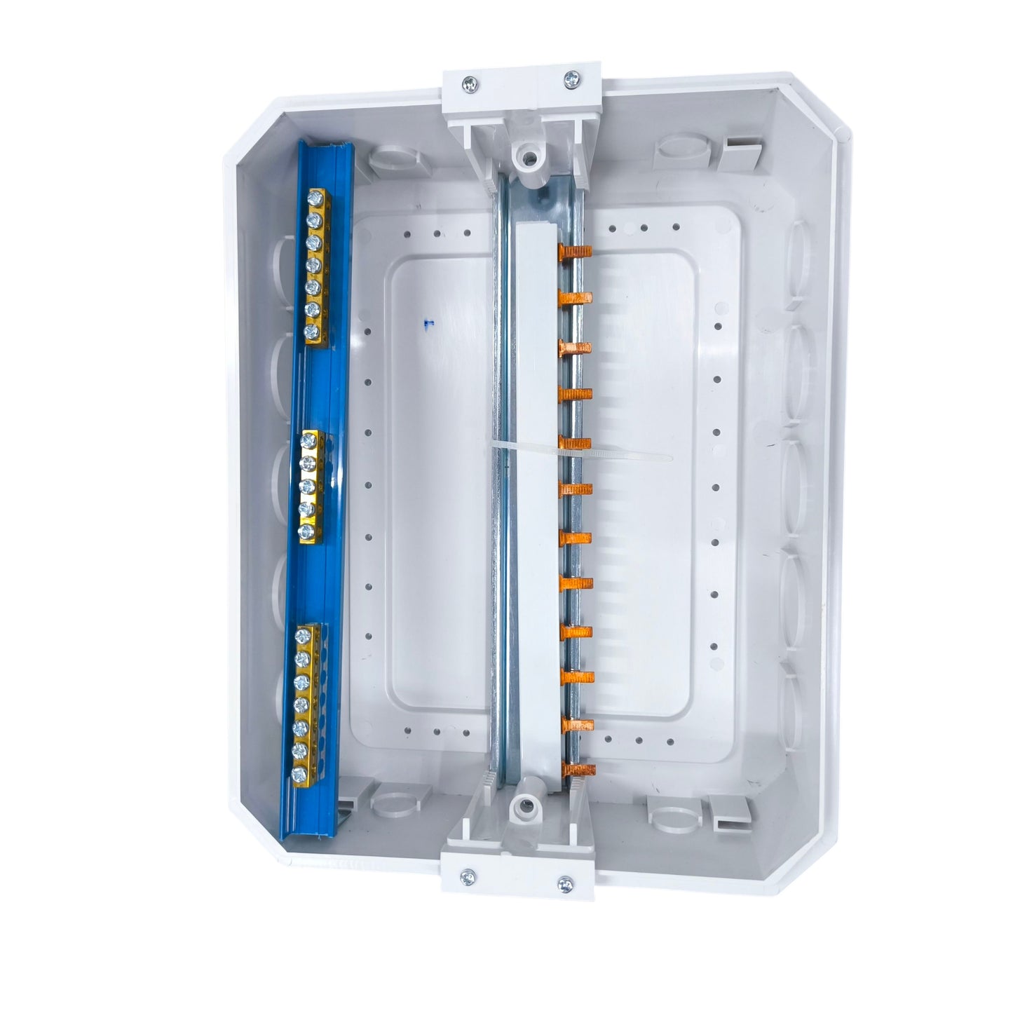Chint Miniature Circuit Breaker DB-12F distribution enclosure with neutral and earth bus bars inside