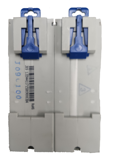 Chint 100A 2Pole Single Phase 10 KAIC 220V electrical circuit breaker with blue toggles