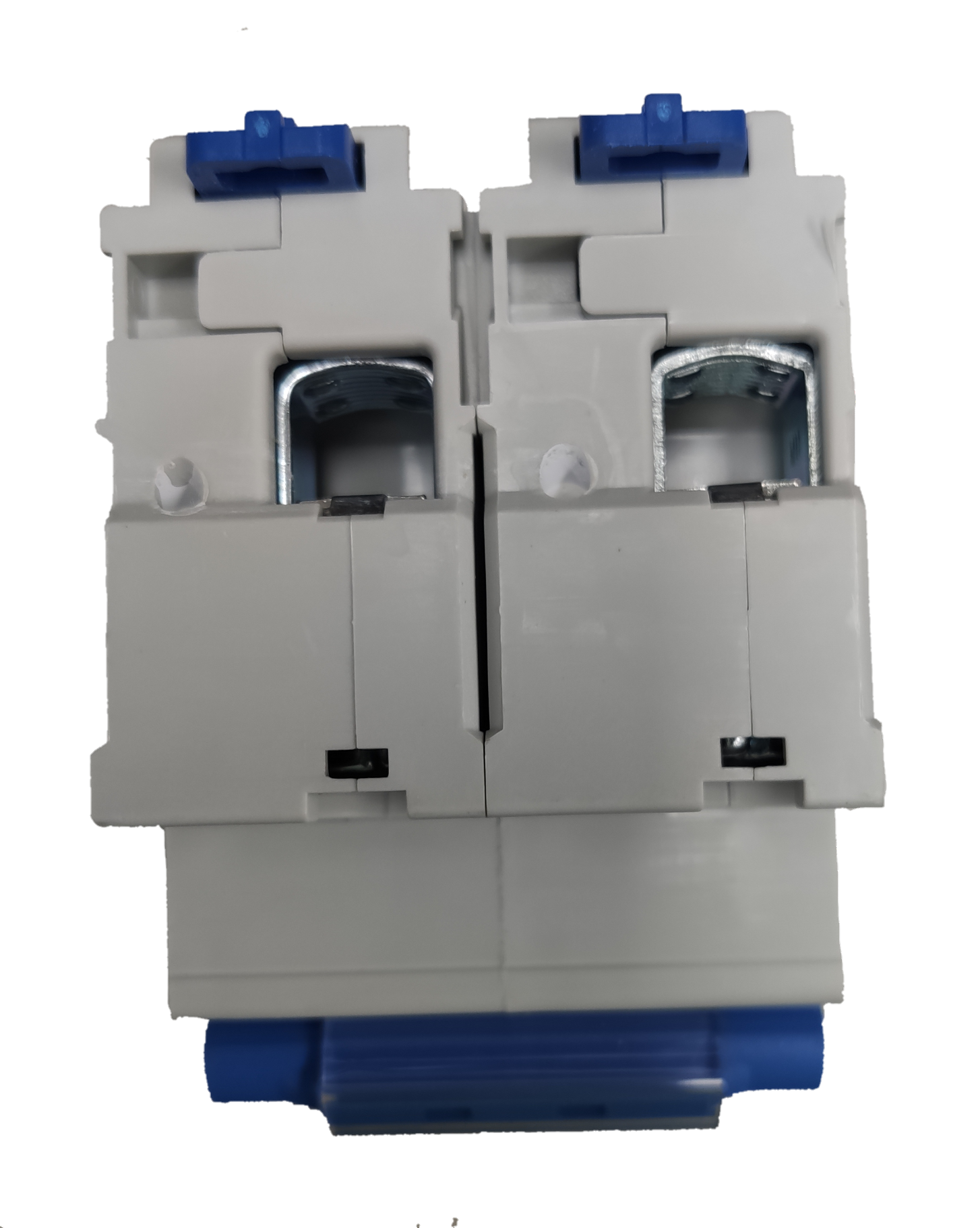 Chint 100A 2Pole Single Phase 10 KAIC 220V electrical circuit breaker component in white and blue