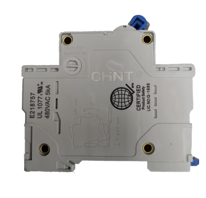 Chint electrical circuit breaker 100A 2Pole Single Phase 10 KAIC 220V with certified safety markings