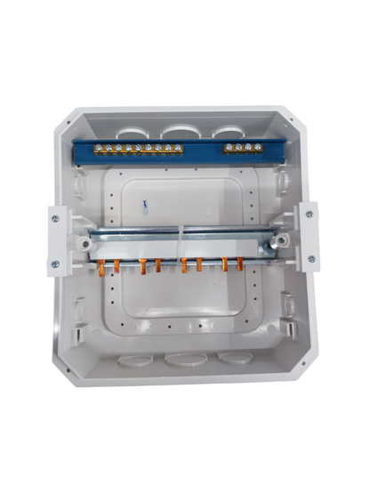 Chint 6 way panel board for safety switches with multiple connection points for electrical circuits