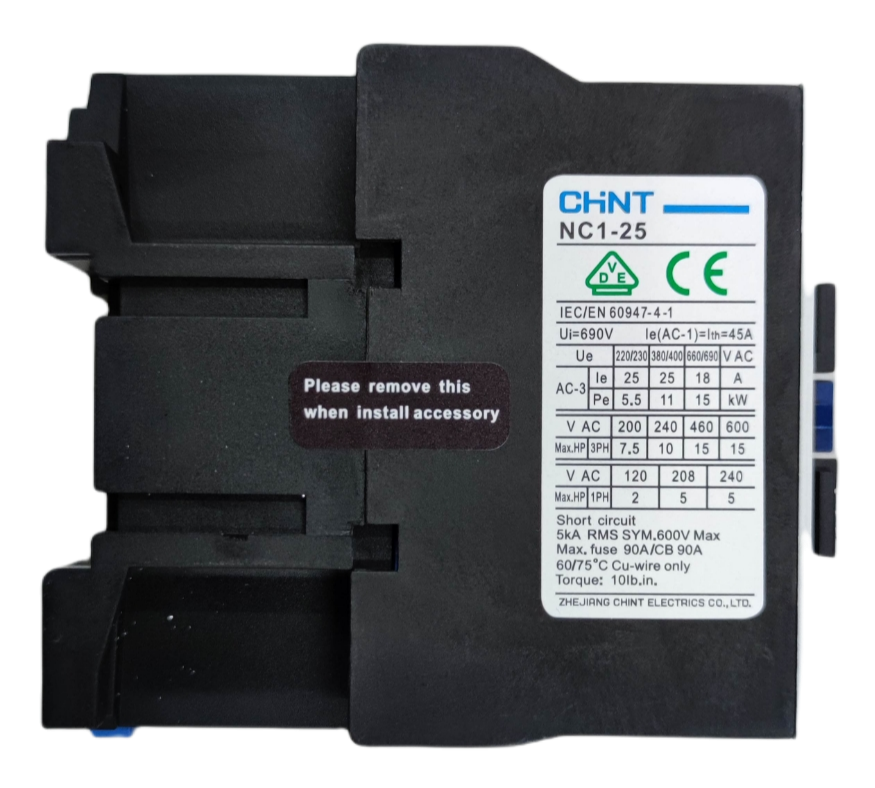 Chint industrial contactor 440V NC1-2501 for controlling electric circuits in industrial applications