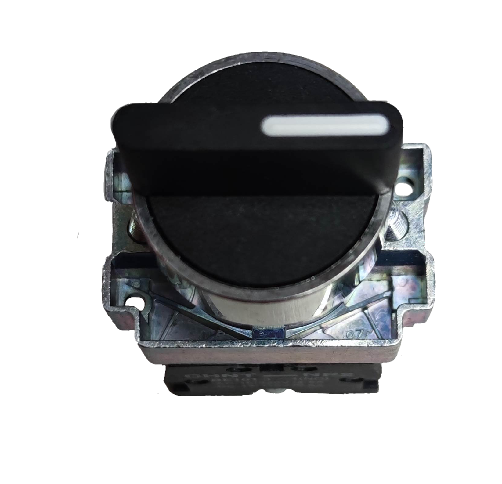 Chint Selector Switch 3 Position 2NC with black rotary handle and metal base for power control