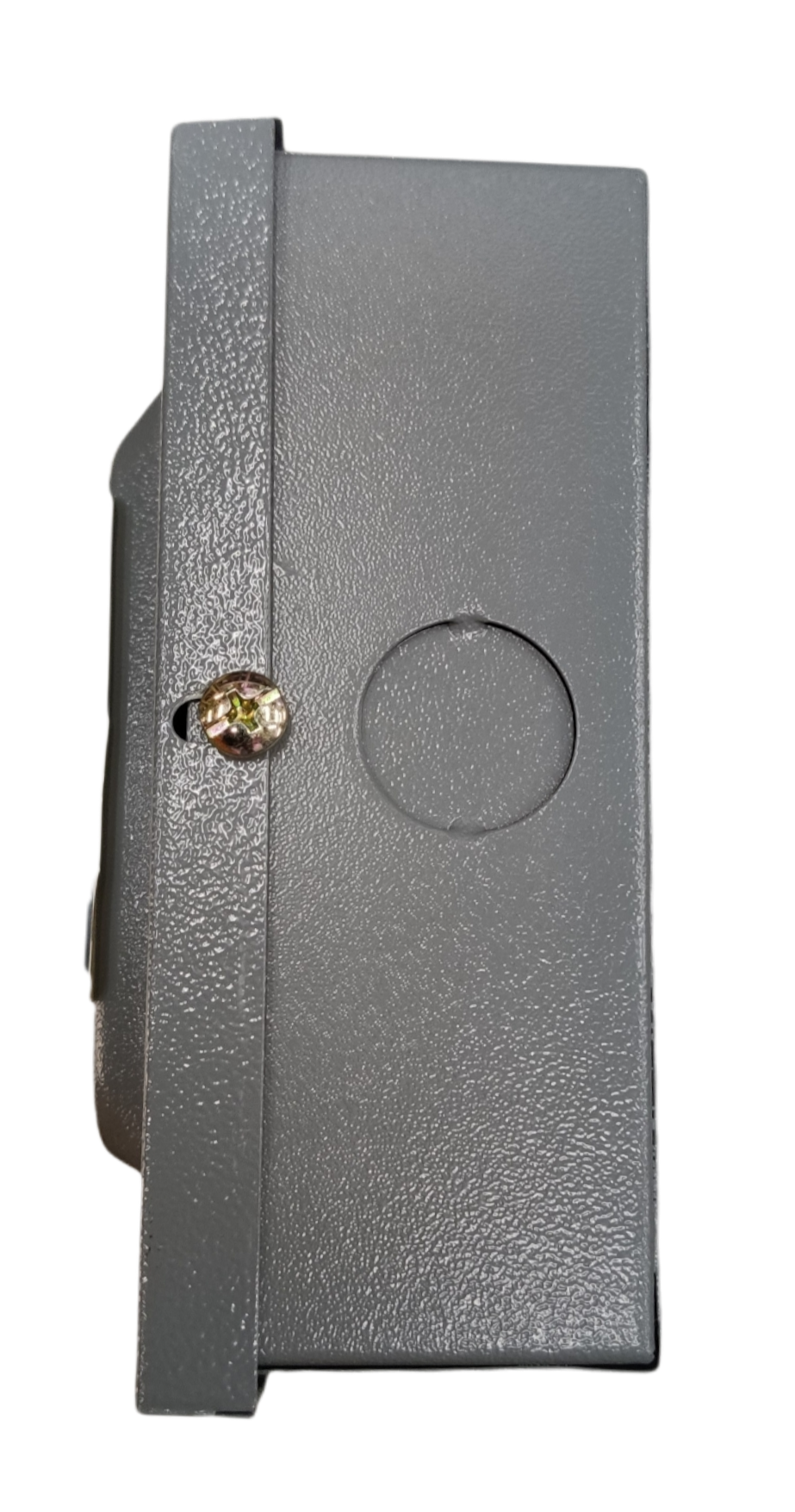 GE 2 pole single phase circuit breaker in gray for reliable electrical protection