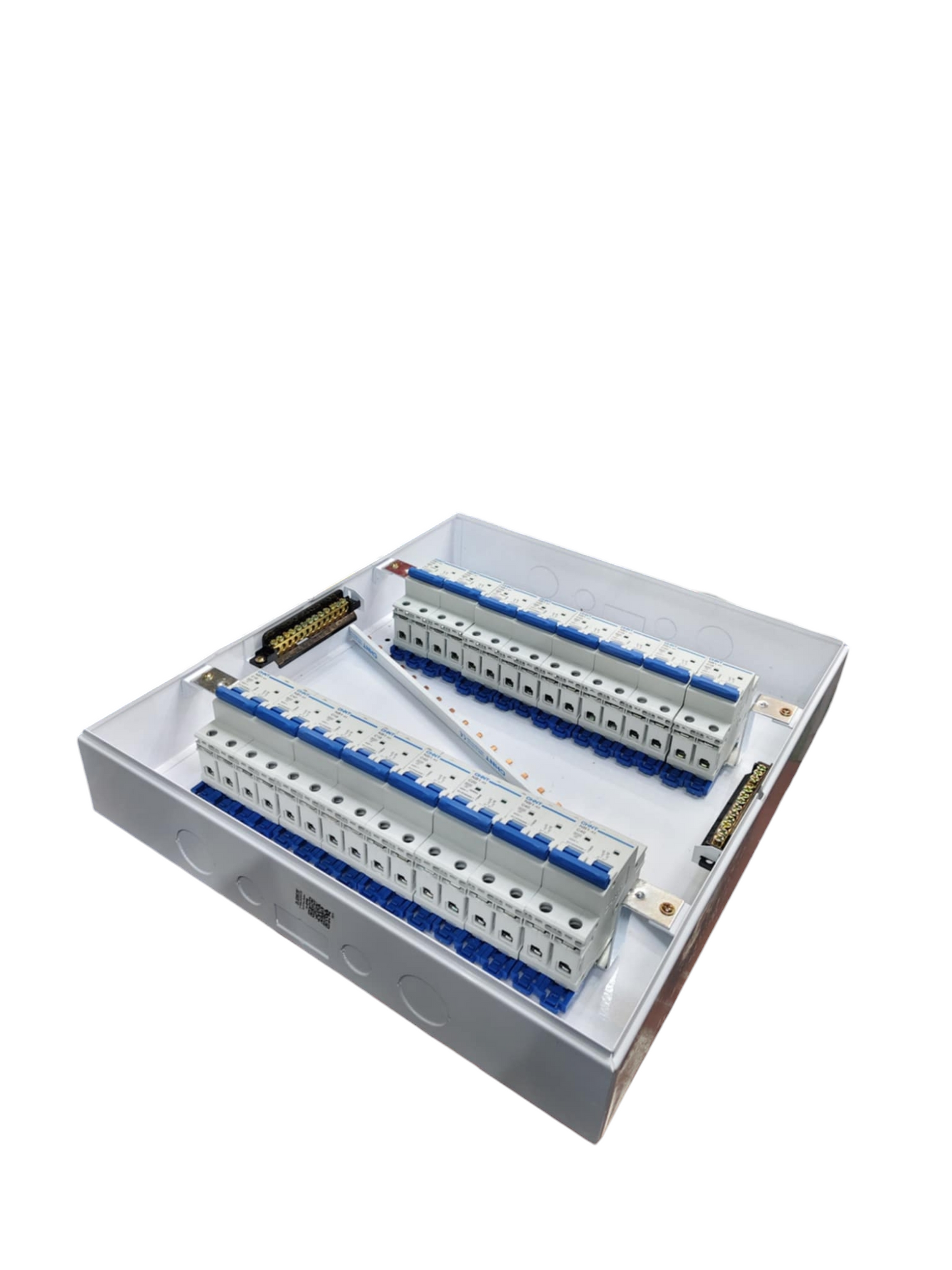 Chint Circuit Breaker with 15 Branches in a white electrical panel box for circuit protection