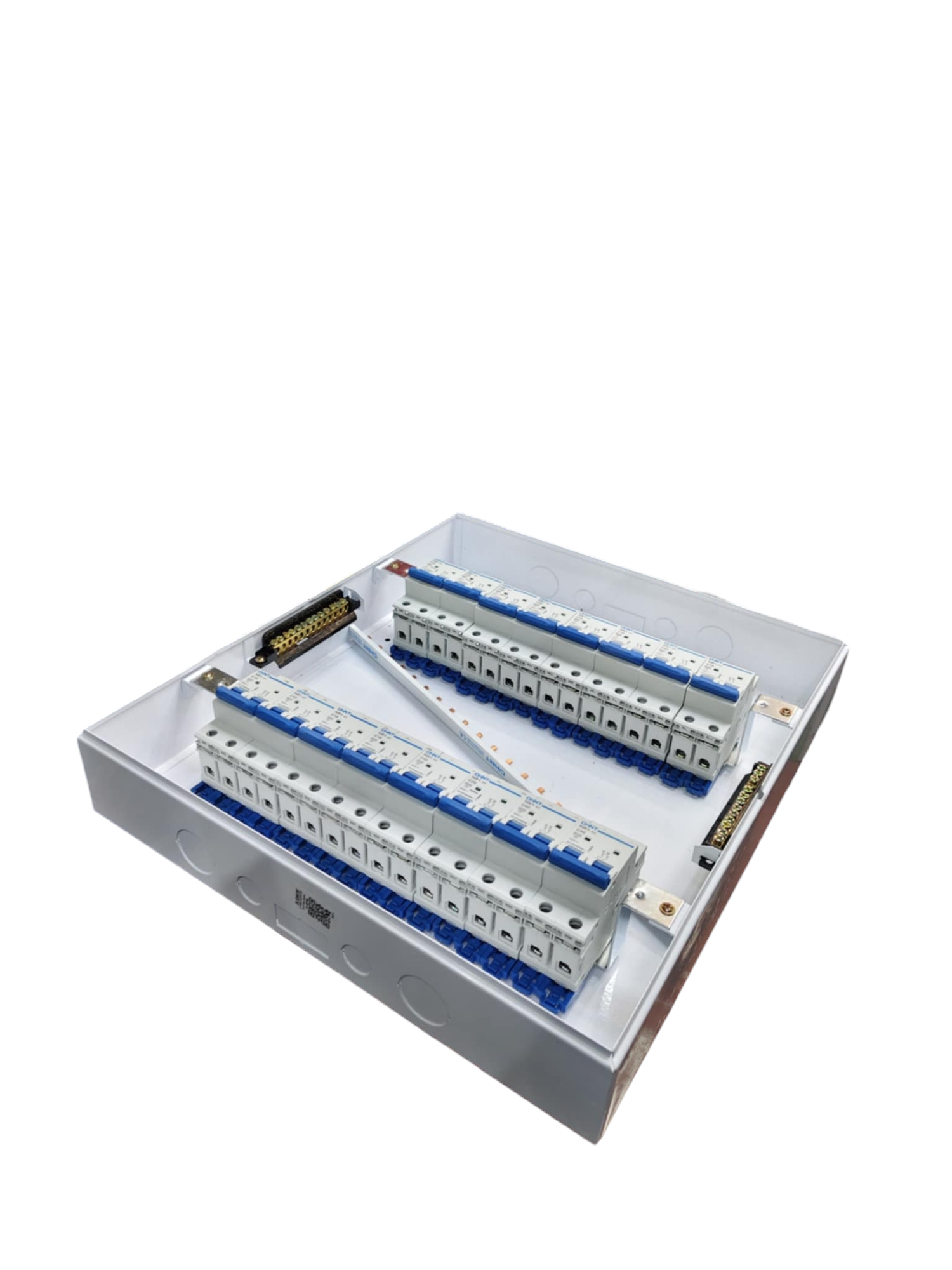 Chint Circuit Breaker with 15 Branches in a white electrical panel box for circuit protection
