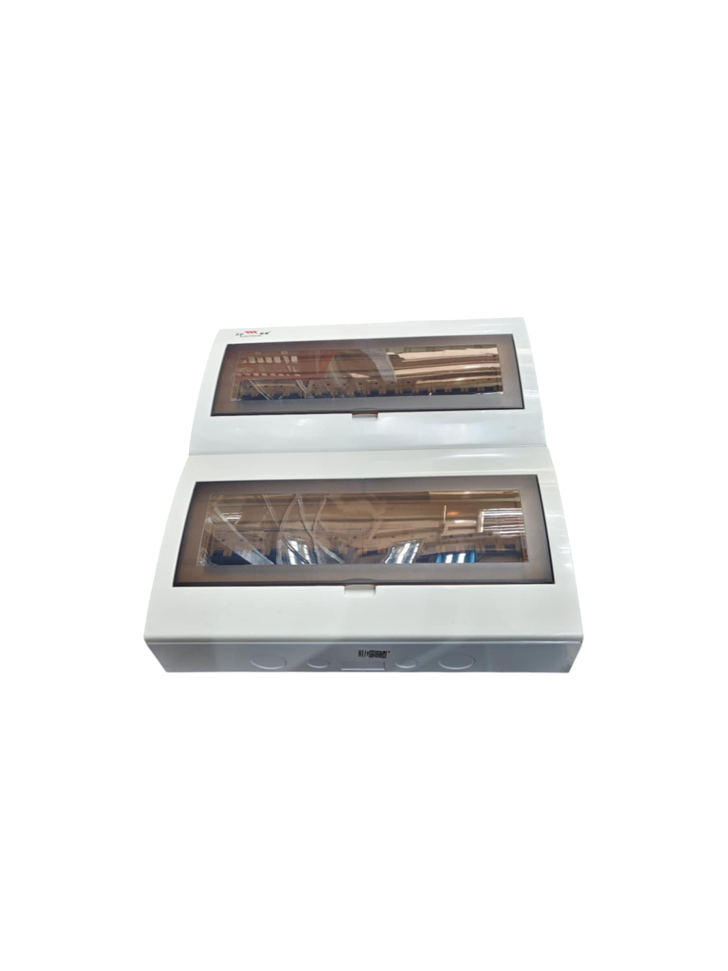 Chint Electrical Circuit Breaker with 15 Branches in white enclosure with transparent cover