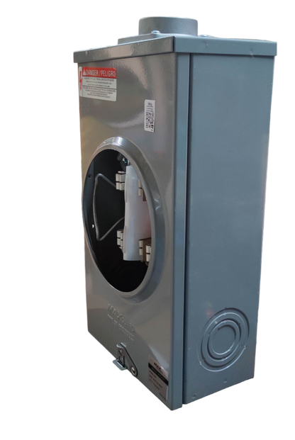 Cirtech 7 jaw electrical meter in a gray metal enclosure for residential energy monitoring