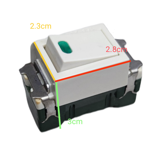 Omni 16A 250V classic series light switch with a sleek design and easy-to-use toggle