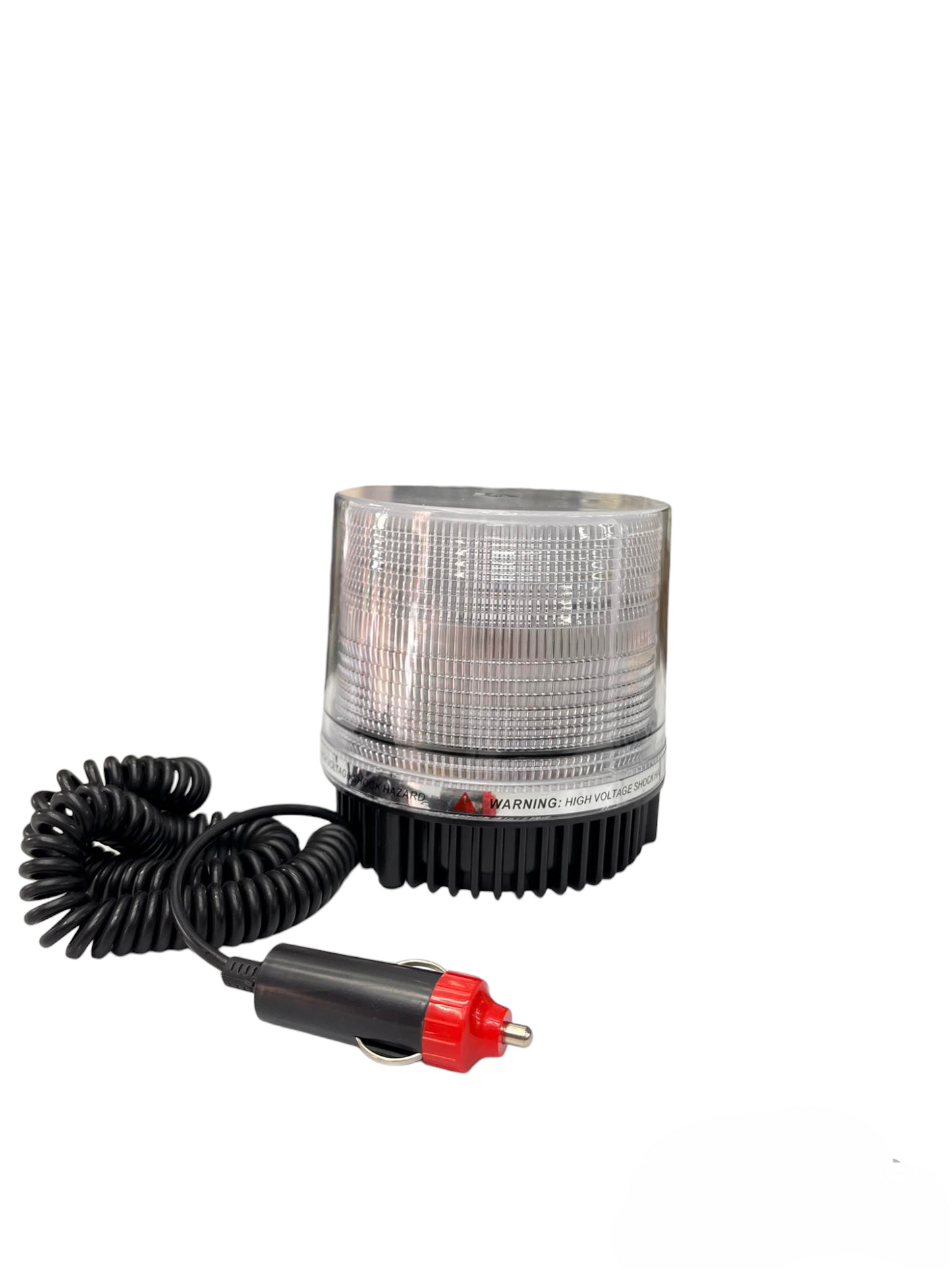 Sub Zero Light Warning Light 12V or 24V with clear lens and coiled power cord for vehicle safety