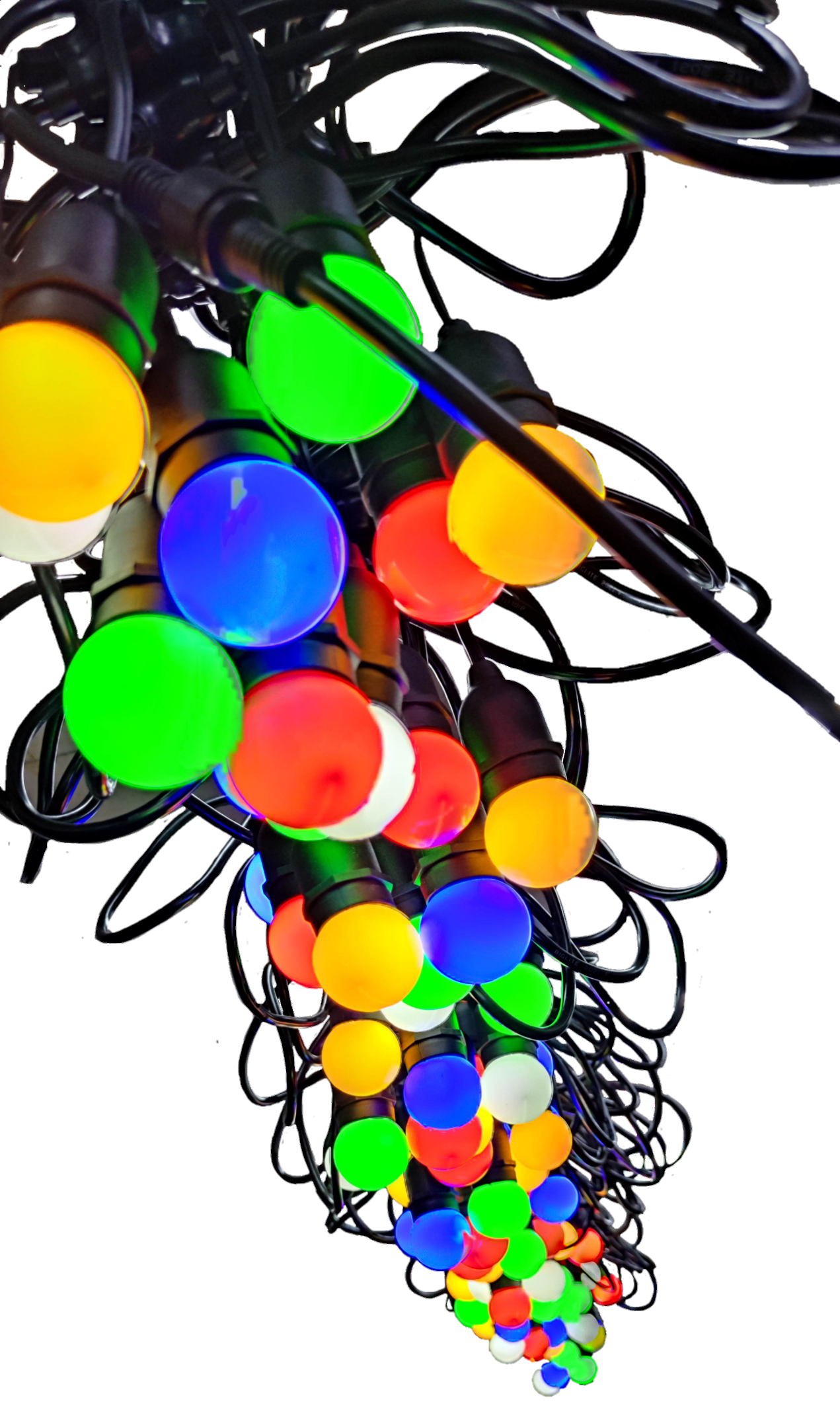 Biglite colorful E27 LED string lights 1W 50 meters for vibrant seasonal and decorative lighting