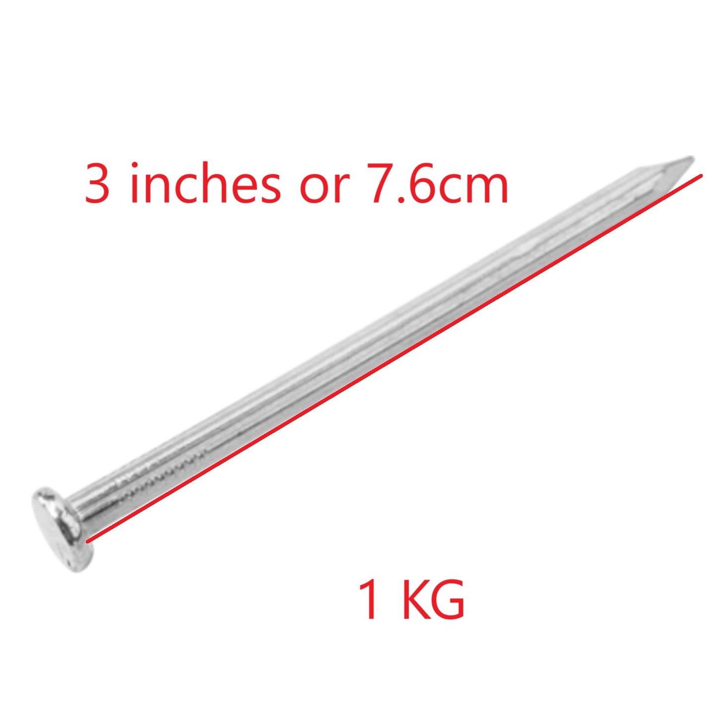 Concrete Nail 3 Inch Thick Type ( 1 KG)