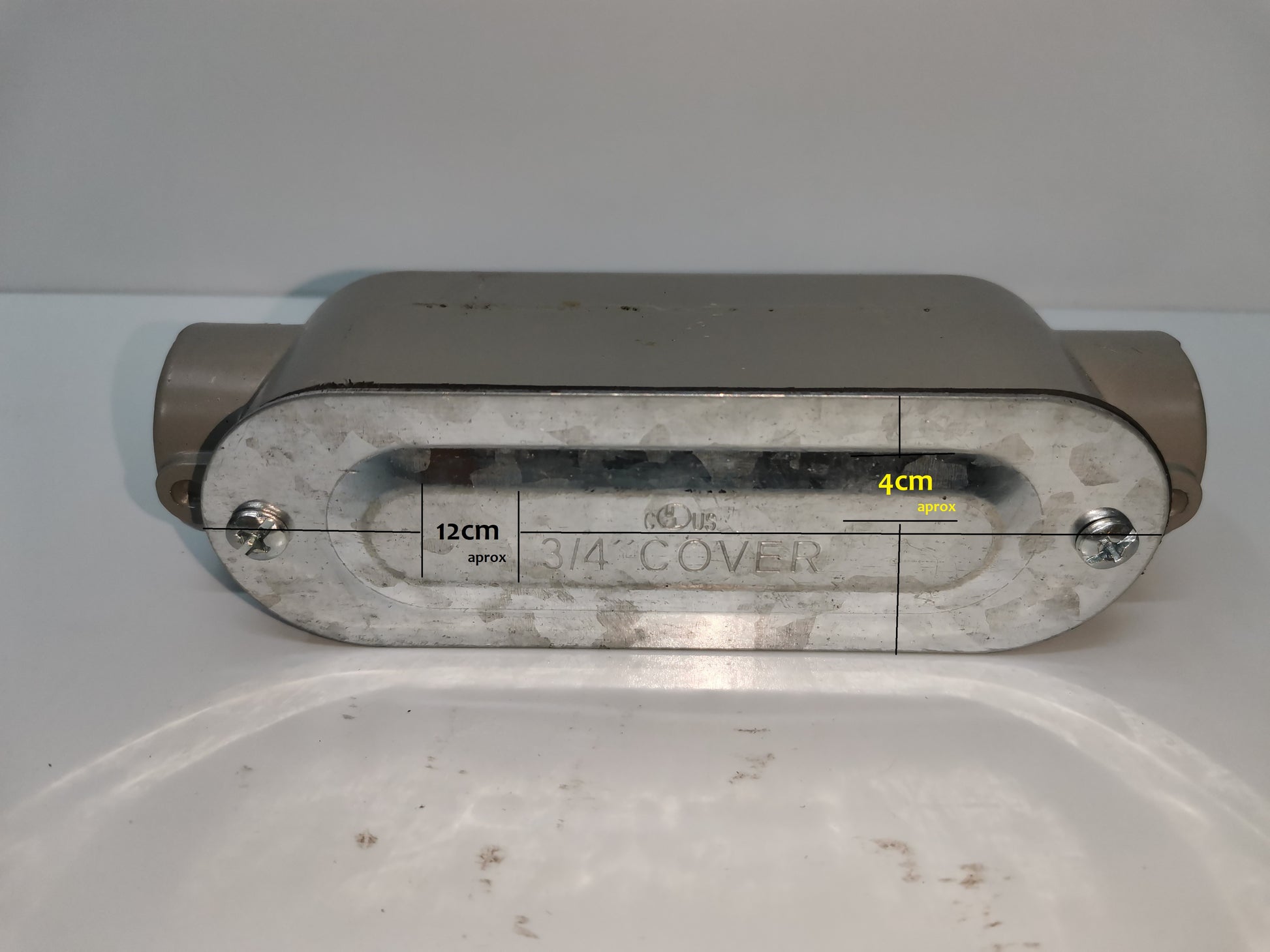 Local vendor metal electrical conduit cover for Conduit Bodies Threaded C type 3/4 Inch with screws