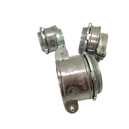 Local Flexible Straight Connector 38mm metal conduit fitting set for joining flexible conduit sections