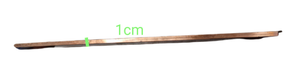 Copper bus bar 3mm thick Assorted Length showing a close-up view of its flat profile
