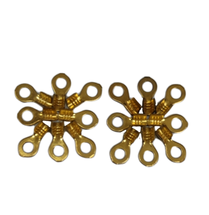 Copper cable lug ring terminal 4mm hole size designed for secure electrical connections in circuitry