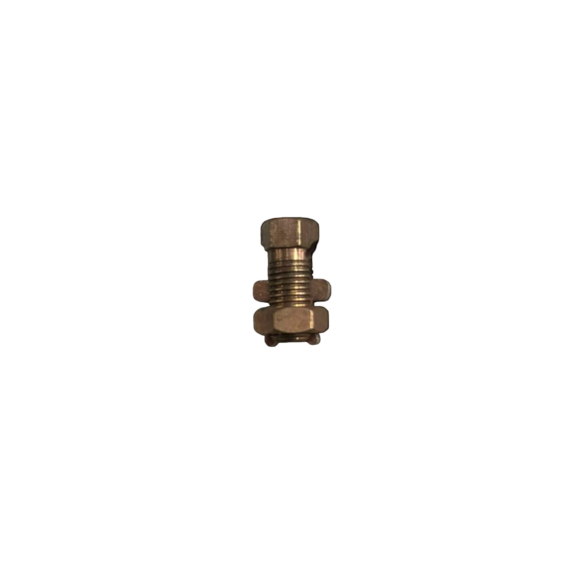 Local Solderless Connector 1 Bolt 1.25-8MM brass electrical terminal with nut and threaded bolt for wire connections Solderless Connector 1 Bolt For 1.25-8MM Wire Size S-8 Electx Electrical SUpply