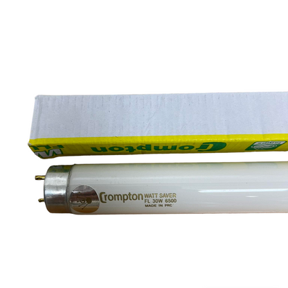 Crompton 30W T8 fluorescent tube daylight with a white finish for bright indoor lighting