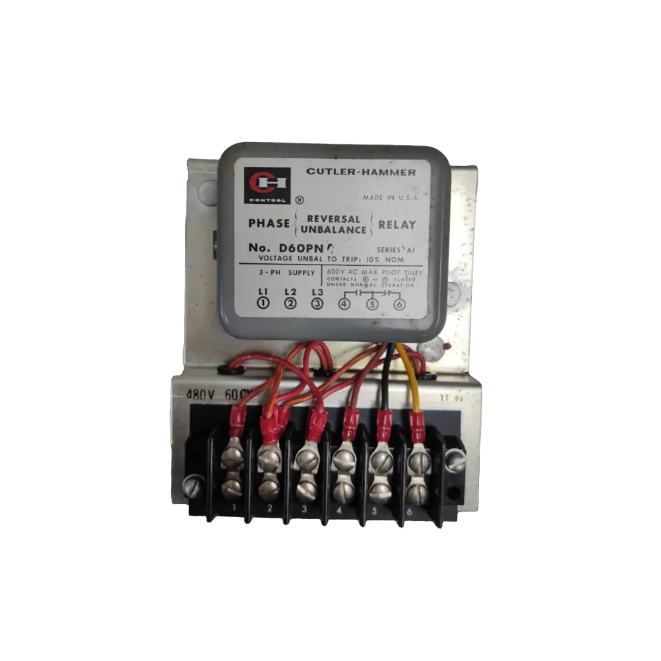 Cutler-Hammer Monitoring Relay Open Type 3 Phase 480V 60Hz | Electx ...