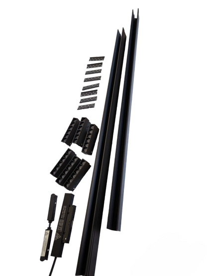 ILLUMIQ TERRA Magnetic Track Light 2 Meters 50mm with 6 pcs 6W Grille Track Light Daylight 6500K and Power Supply 100W 220V