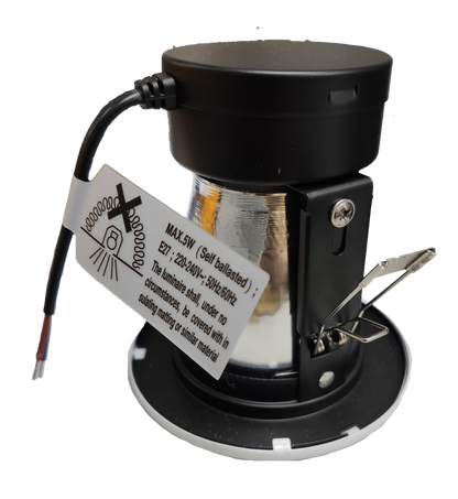 Philips 2 1/2" Recessed Downlight E27 White Border with Glass Cover