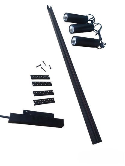 ILLUMIQ TERRA Magnetic Track Light 1 Meter 26mm with 3Pc 12W LED Pendant Track Light 220V Warm White 3000K