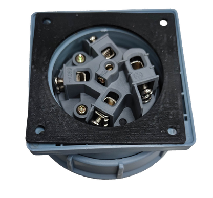 Grippes 63A 3P+E Industrial Plug Chassis Type 63A-6h 380-415V (4 Pins) IEC 60309-2 #634