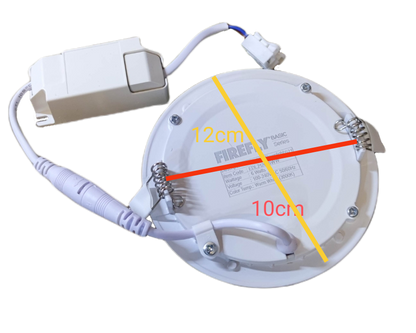 Firefly 6W LED Round Recessed Slim Downlight 220V Warm White 120mm