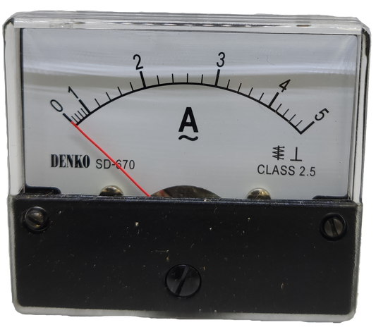 Denko Panel Meter 5A AC 60 x 70mm