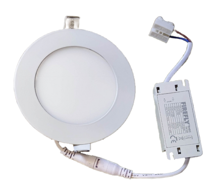 Firefly 6W LED Round Recessed Slim Downlight 220V Warm White 120mm